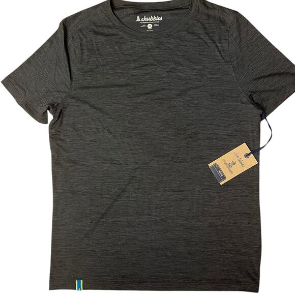 Chubbies The Rydell Everywear Tee Heathered Blue Size Large NWT - Picture 1 of 5